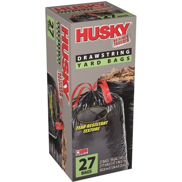 Husky Bag Yard Dstrng Blk 1Mil 39Gal HK39DS027B
